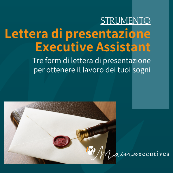 Lettera di presentazione per Executive Assistant